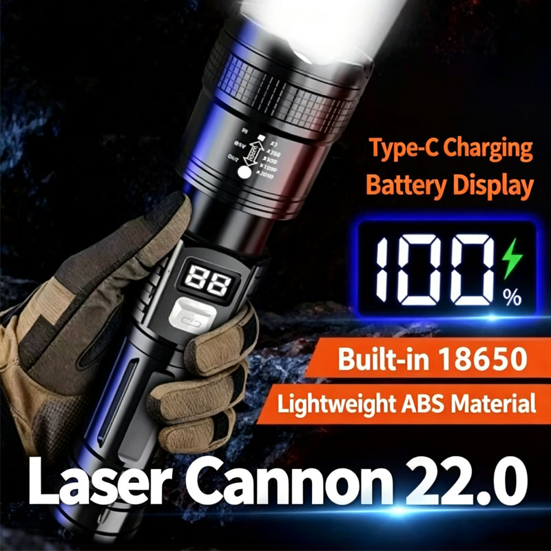 Zoomable Tactical Laser Flashl - Outdoor Adventure Trips 评论和价格