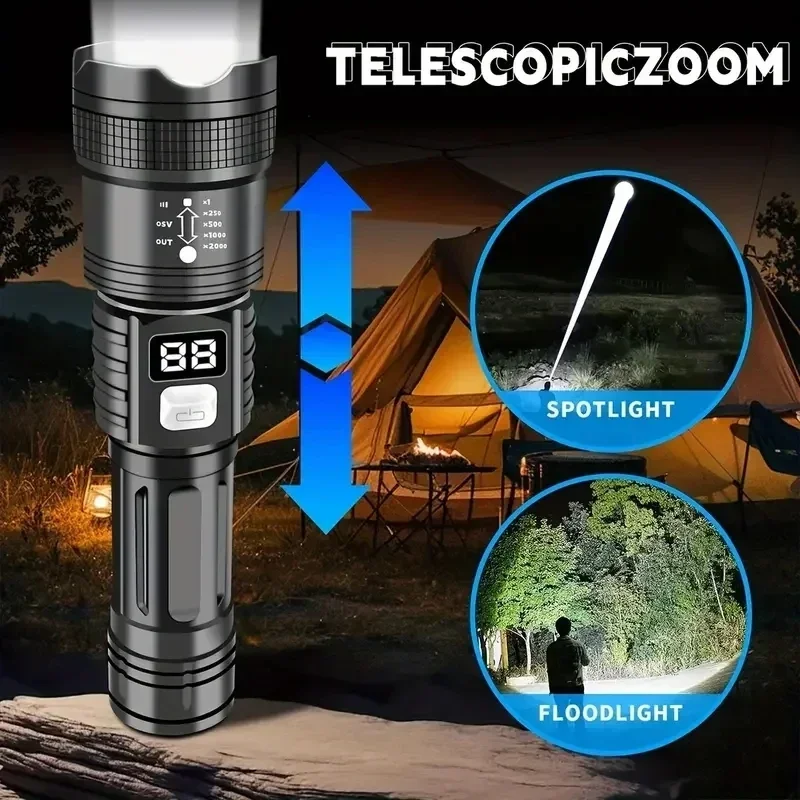 Zoomable Tactical Laser Flashl - Outdoor Adventure Trips 评论和价格